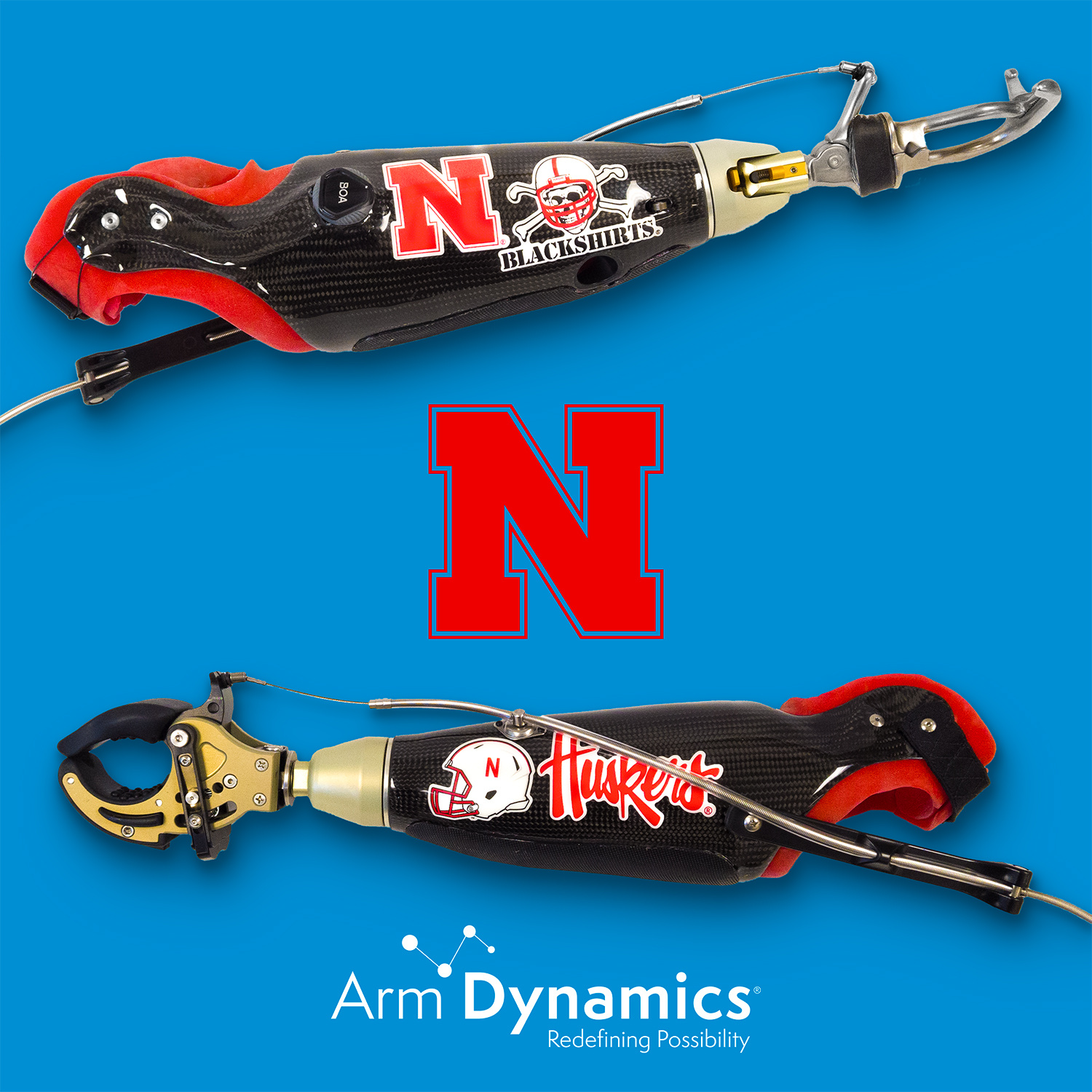 Nebraska Cornhuskers Transradial BP