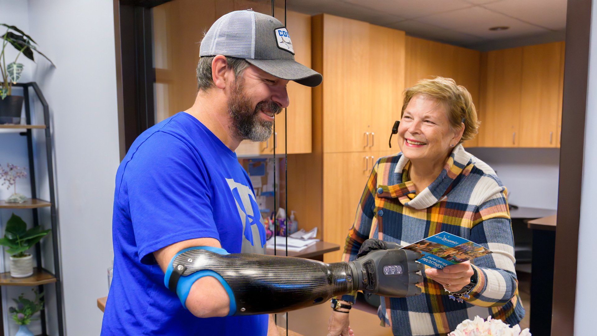 Patient Coordinator Cindy Claflin welcomes patients to the center and helps their visit go smoothly.